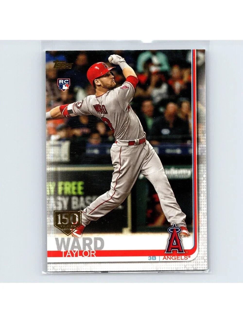 2019 Topps Series 2 Taylor Ward RC #588 150th Anniversary Los Angeles Angels
